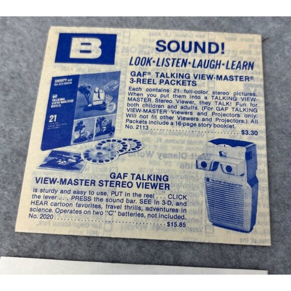 GAF View-Master Showtime Mork & Mindy 3-Reel Set Booklet Mail Order Form 1979 - Picture 10 of 16